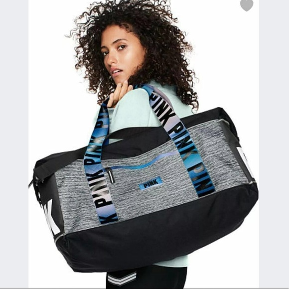 PINK Victoria's Secret Handbags - VS PINK BLUE GRADIENT DUFFLE BAG